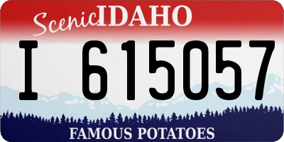 ID license plate I615057