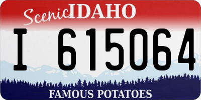 ID license plate I615064