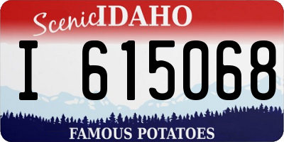 ID license plate I615068