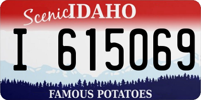 ID license plate I615069