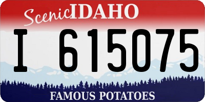 ID license plate I615075