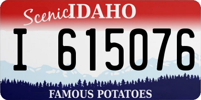 ID license plate I615076