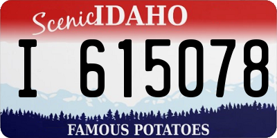 ID license plate I615078