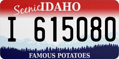 ID license plate I615080