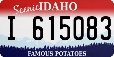 ID license plate I615083