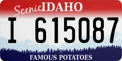 ID license plate I615087