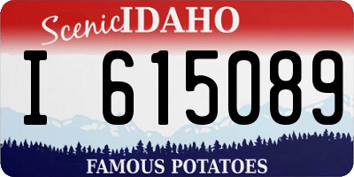 ID license plate I615089