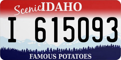 ID license plate I615093