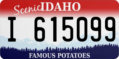 ID license plate I615099