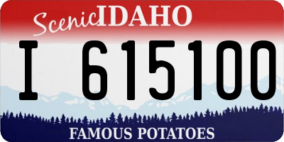 ID license plate I615100