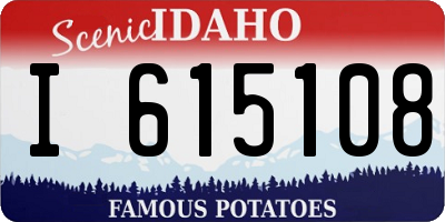 ID license plate I615108