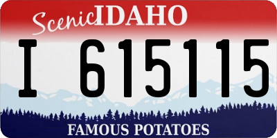ID license plate I615115