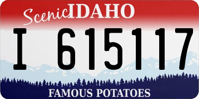 ID license plate I615117