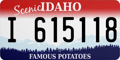 ID license plate I615118