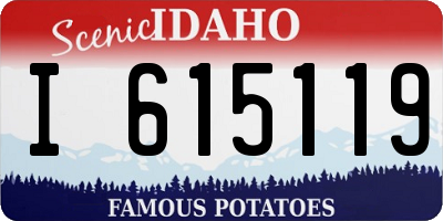 ID license plate I615119