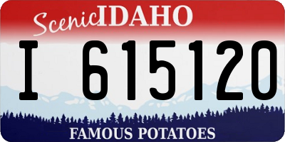 ID license plate I615120