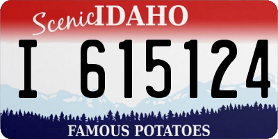 ID license plate I615124
