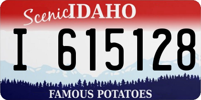 ID license plate I615128