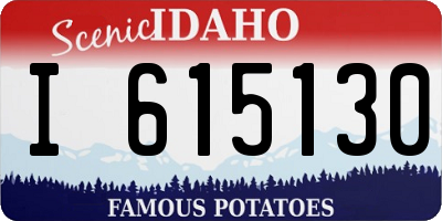 ID license plate I615130