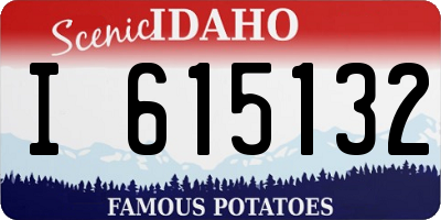 ID license plate I615132