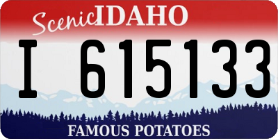 ID license plate I615133