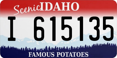 ID license plate I615135