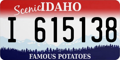 ID license plate I615138