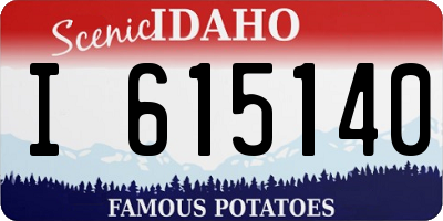 ID license plate I615140