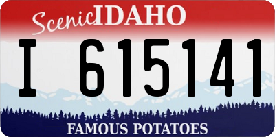 ID license plate I615141