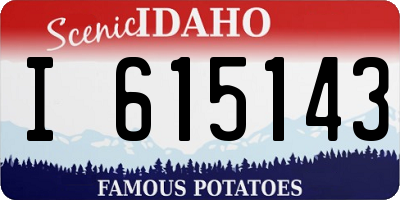 ID license plate I615143