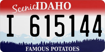 ID license plate I615144