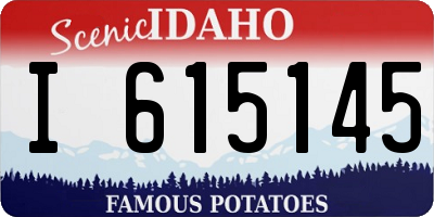 ID license plate I615145