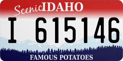 ID license plate I615146