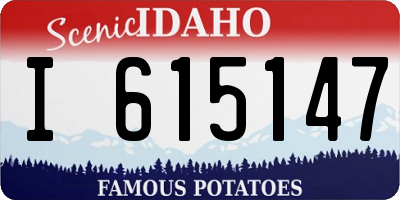 ID license plate I615147