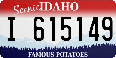 ID license plate I615149