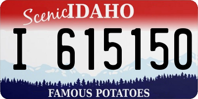 ID license plate I615150