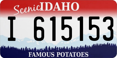 ID license plate I615153