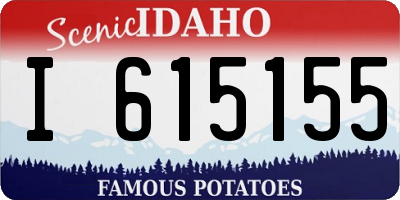 ID license plate I615155
