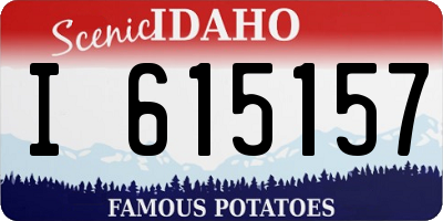 ID license plate I615157