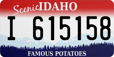 ID license plate I615158