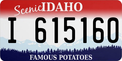 ID license plate I615160