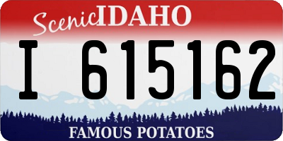 ID license plate I615162