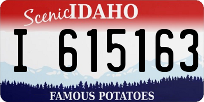 ID license plate I615163