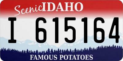 ID license plate I615164