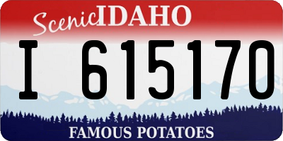ID license plate I615170