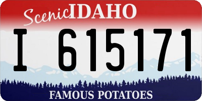 ID license plate I615171