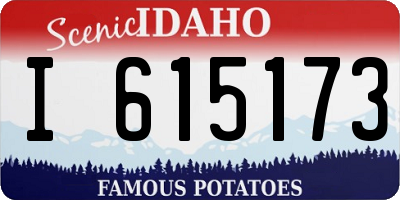 ID license plate I615173