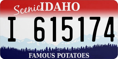 ID license plate I615174