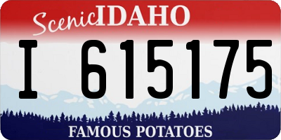 ID license plate I615175