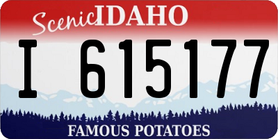 ID license plate I615177
